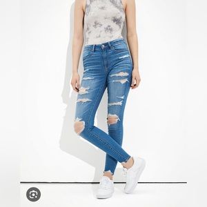 American eagle super high rise jegging